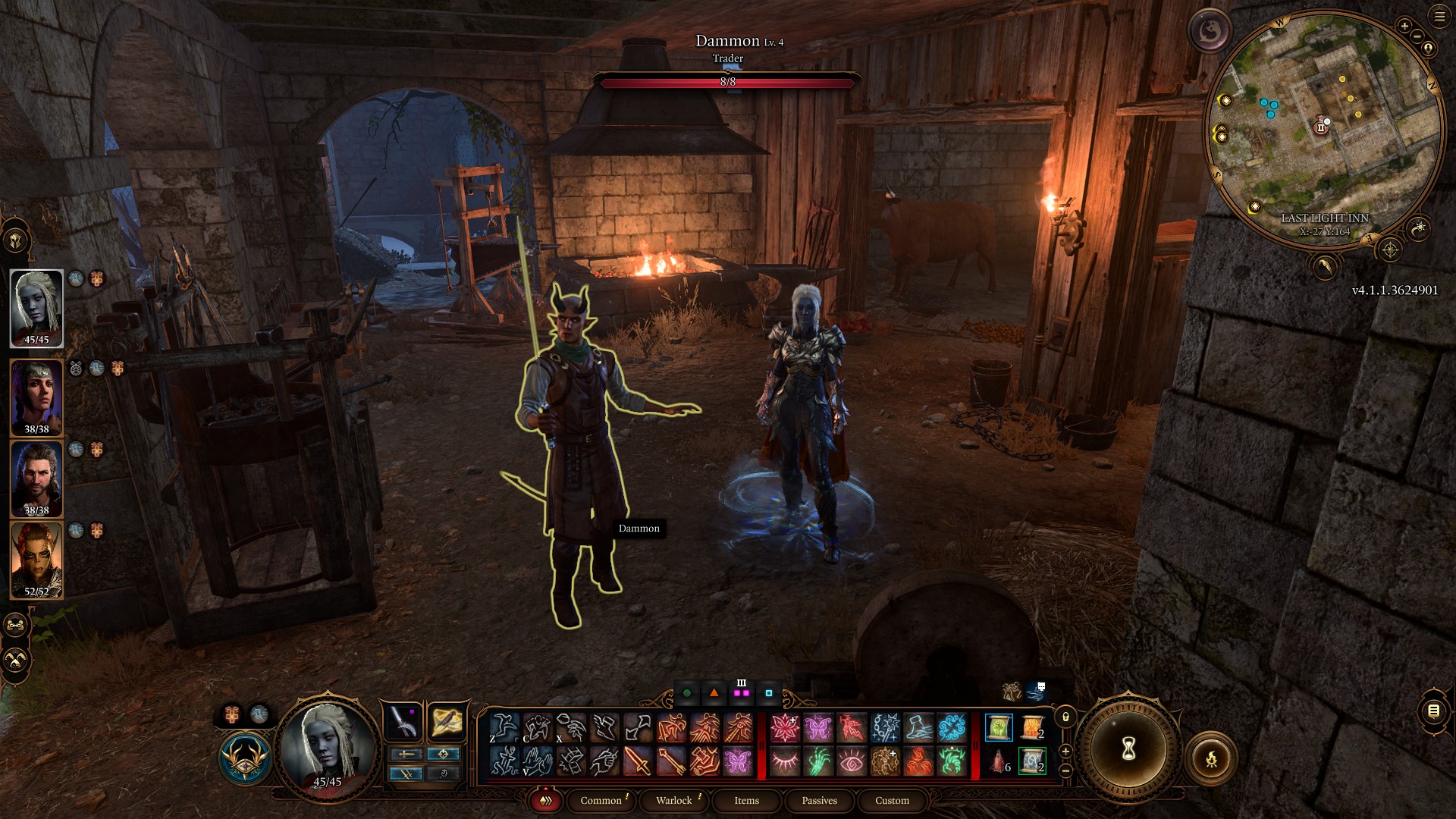 Baldur's Gate 3 Dammon at Last Light Inn.